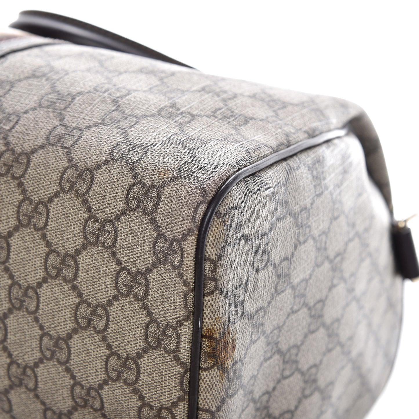 GG Plus Monogram Web Medium Joy Boston Dark Brown