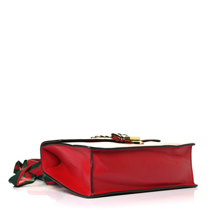 Gucci Calfskin Small Sylvie Shoulder Bag Hibiscus Red 3 of 7