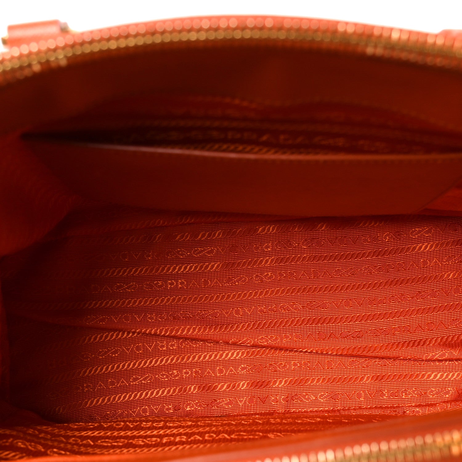 Prada Saffiano Lux Small Galleria Double Zip Tote Papaya 5 of 10