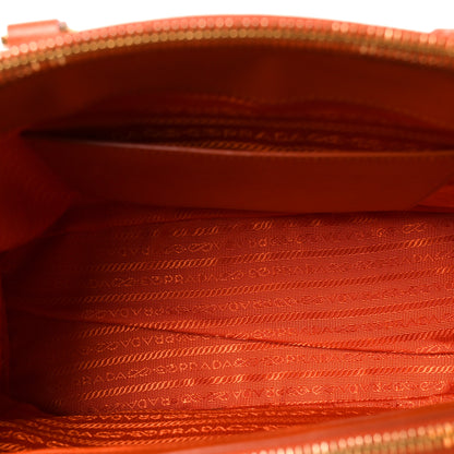 Prada Saffiano Lux Small Galleria Double Zip Tote Papaya 5 of 10