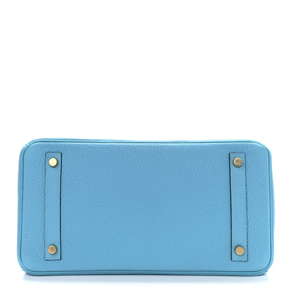 Hermes Togo Birkin 30 Blue Du Nord 6 of 31