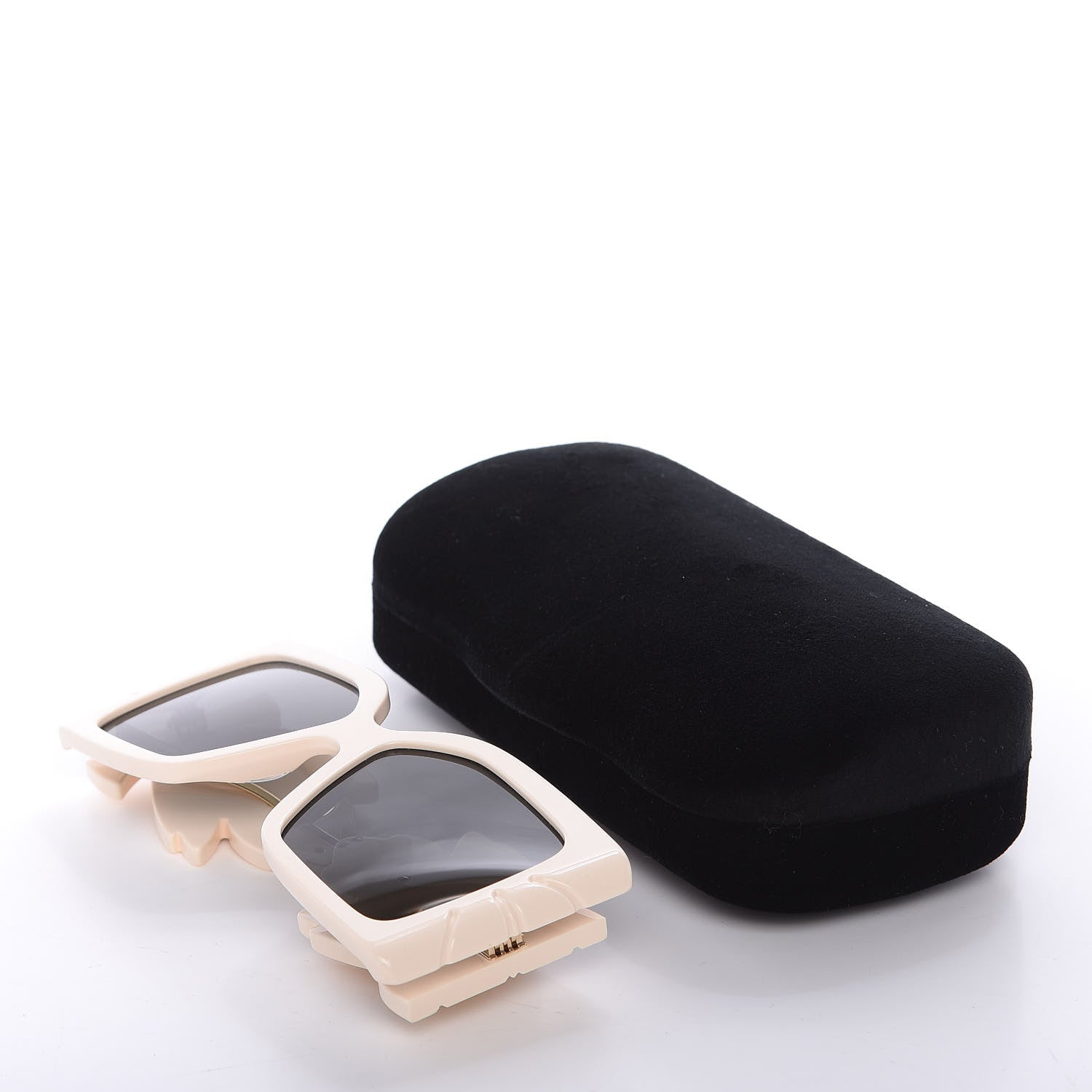 Gucci Acetate Square Frame Wing Sunglasses GG0535S Ivory 8 of 8