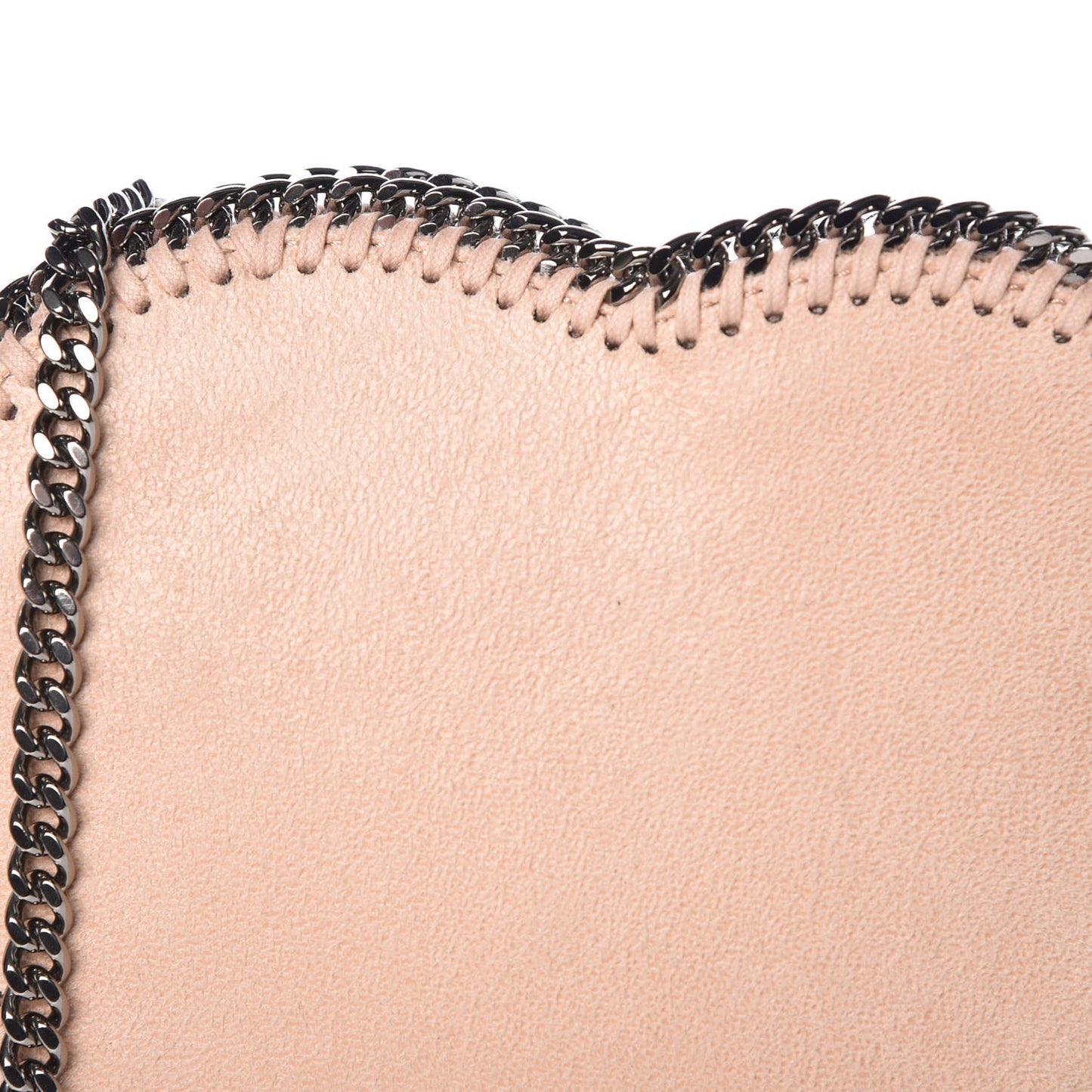 Shaggy Deer Falabella Heart Crossbody Bag Beige