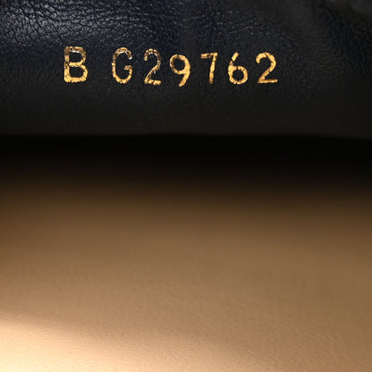 Chanel Lambskin Shiny Calfskin CC Espadrilles 39 Navy Blue Beige Black 8 of 9