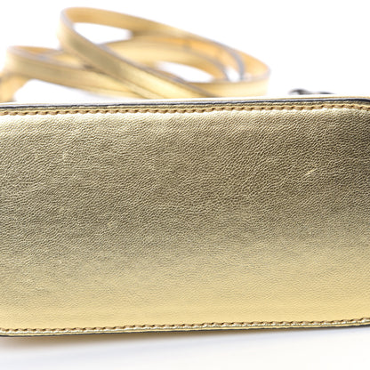 Gucci X SEGA Calfskin GUCCY Stars Mini Dome Shoulder Bag Gold 10 of 12