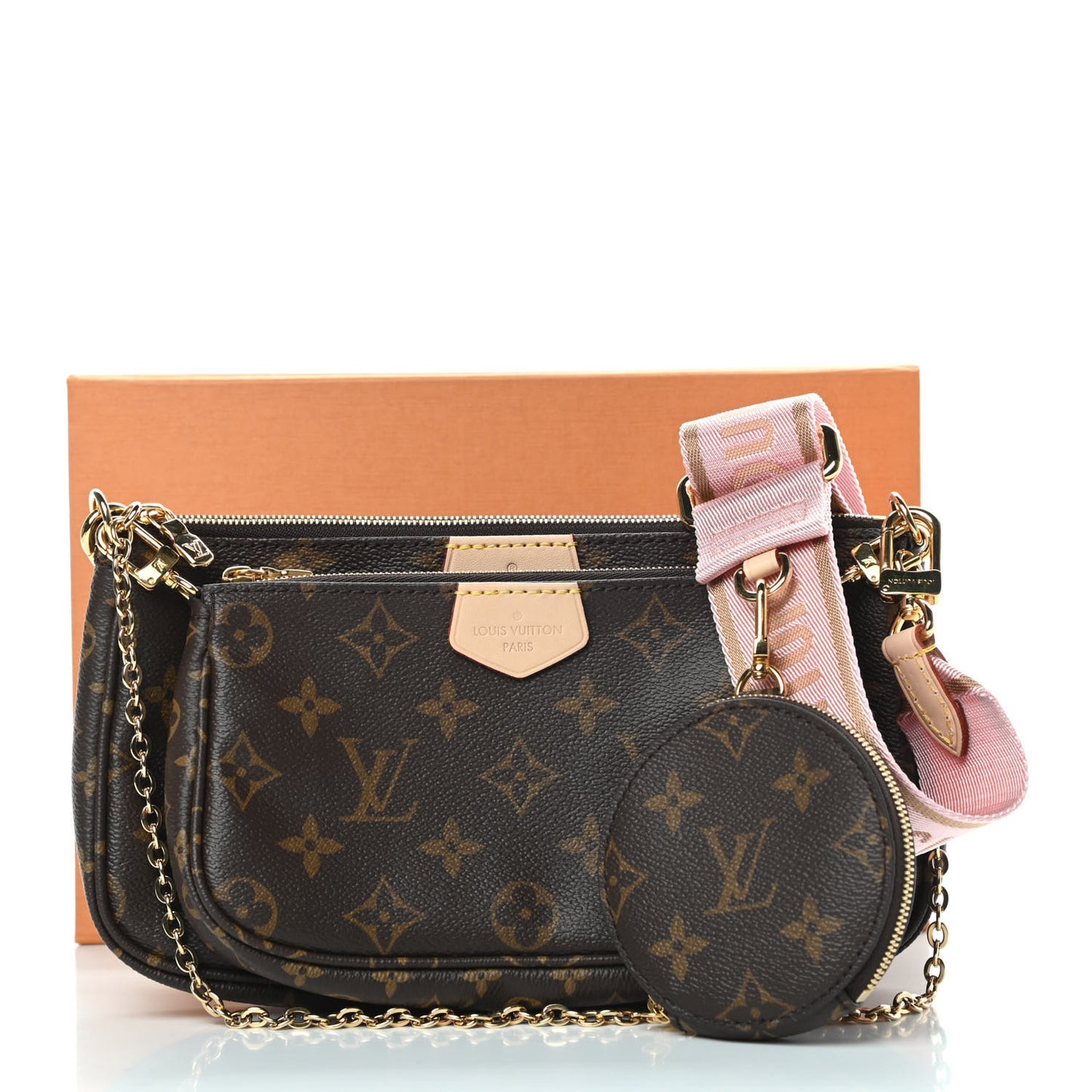 Monogram Multi Pochette Accessories Rose Clair