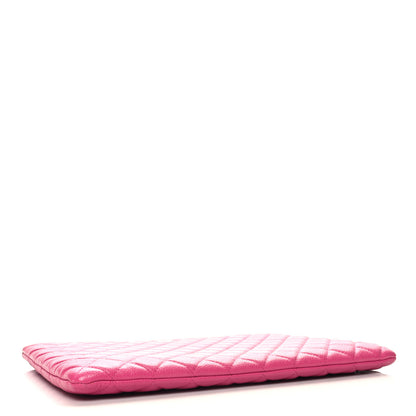 Chanel Caviar Quilted Large Cosmetic Case Pink 4 of 10