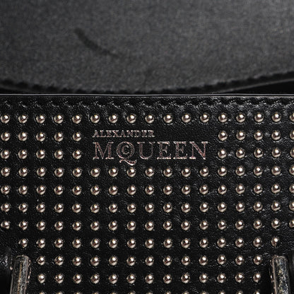 Alexander McQueen Calfskin Studded Mini Heroine Shoulder Bag Black 14 of 16