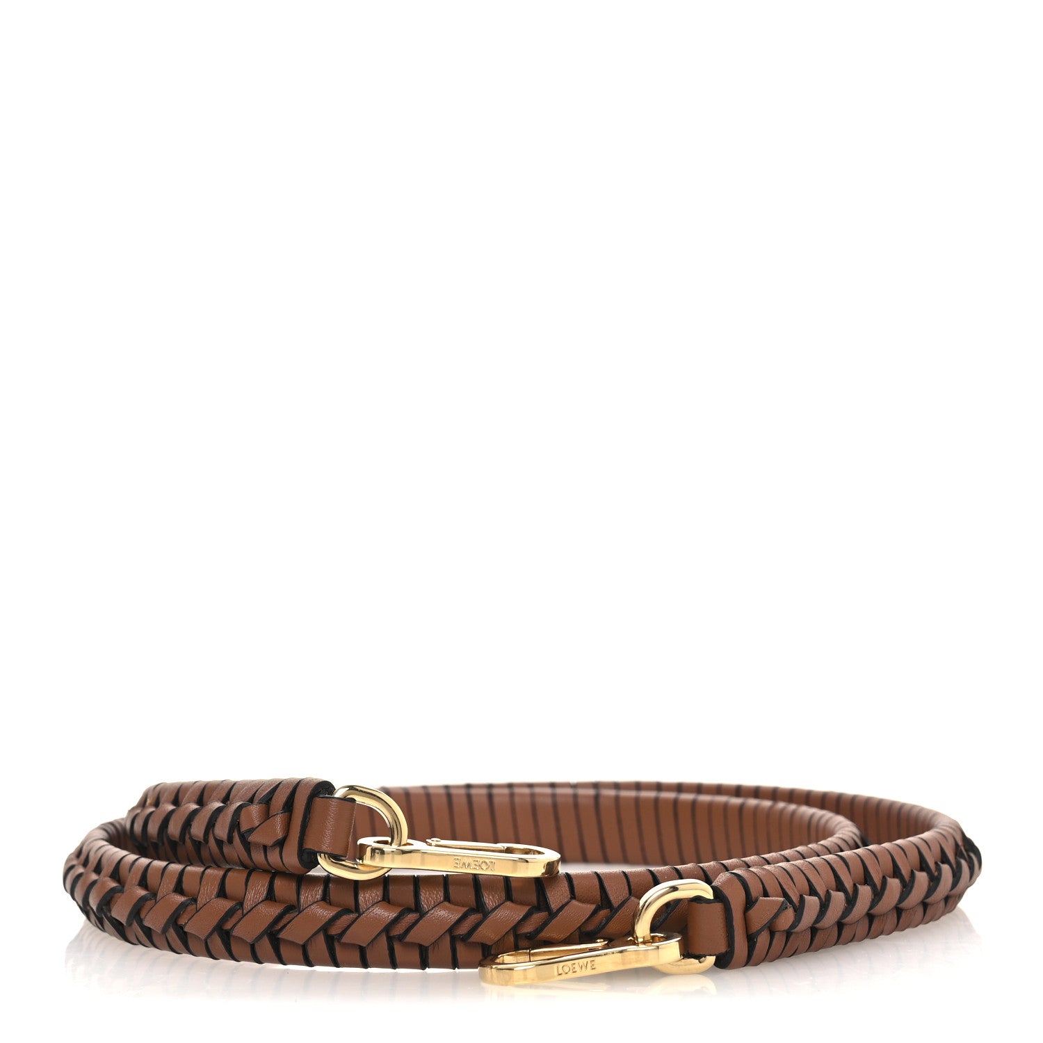 Loewe Calfskin Spiral Woven Strap Pecan 1 of 7