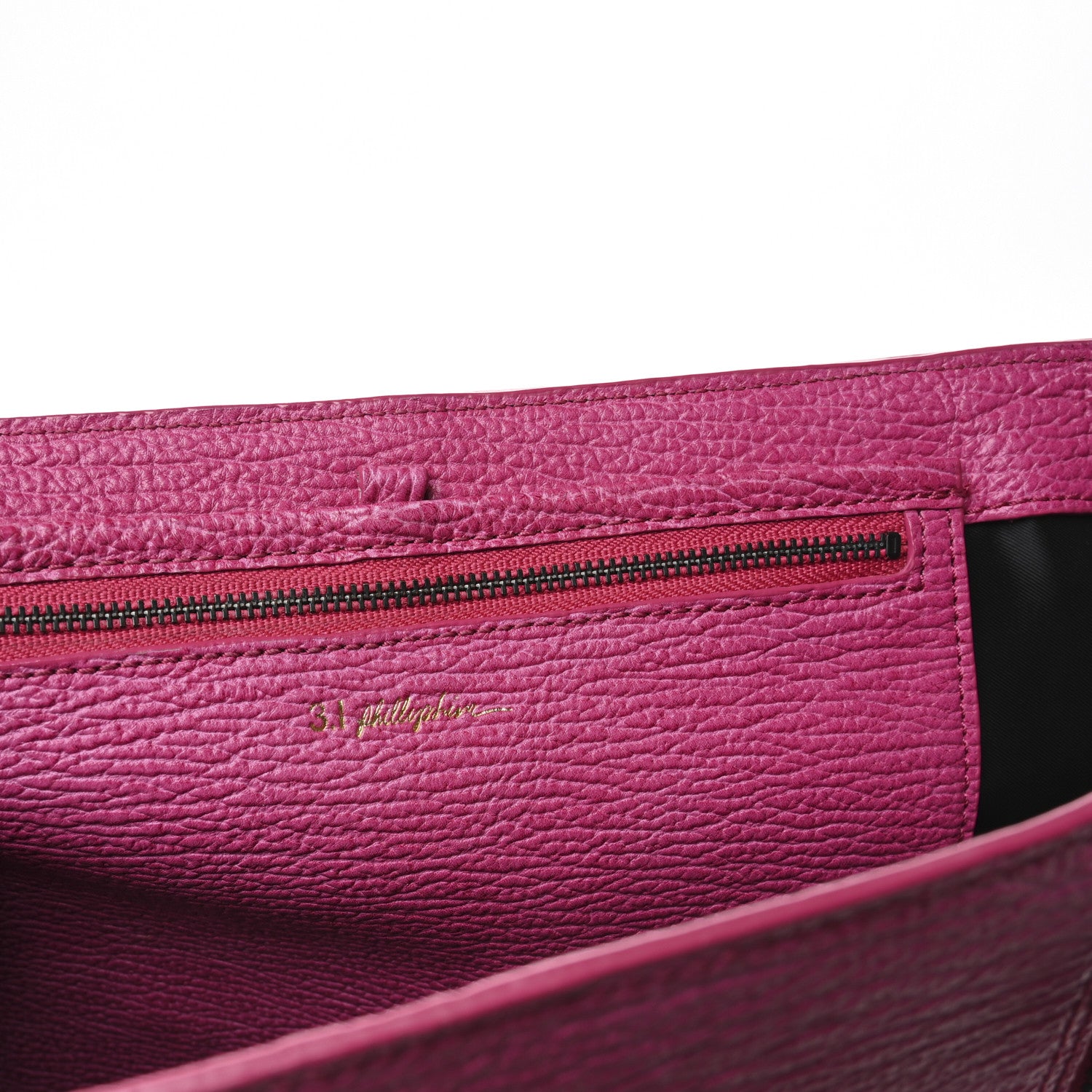3.1 Phillip Lim Textured Calfskin Large Pashli Satchel Bright Fuchsia 6 of 14