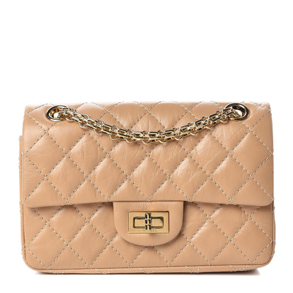Chanel Aged Calfskin Quilted 2.55 Reissue Mini Flap Beige 1 of 9
