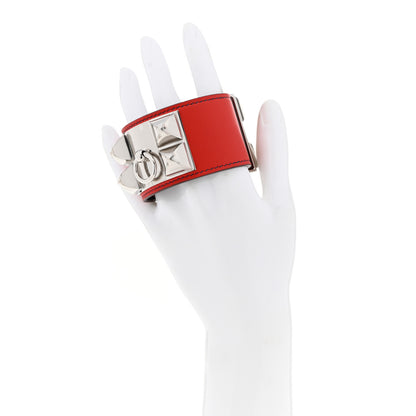 Hermes Swift Collier de Chien CDC Bracelet Rouge Vif Bleu Indigo 2 of 7