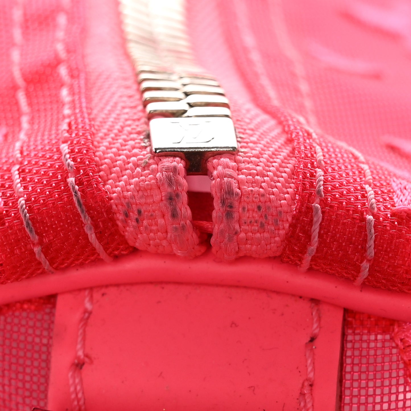 Monogram Fluo See Through Keepall Bandouliere 50 Rose