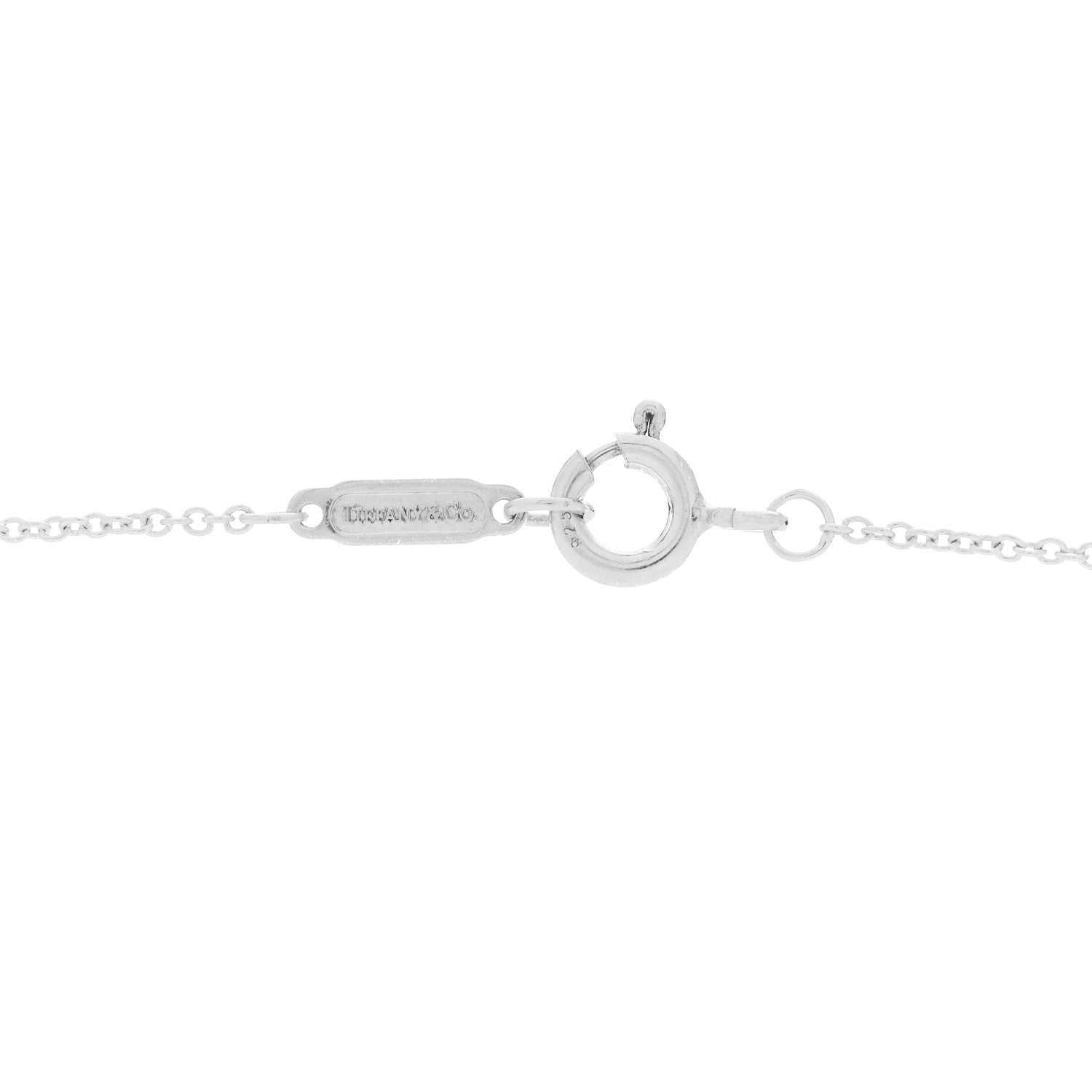 Tiffany Sterling Silver Medium Atlas Open Pendant Necklace 4 of 5