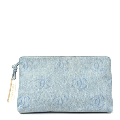 Chanel Denim CC Cosmetic Pouch Blue 1 of 12