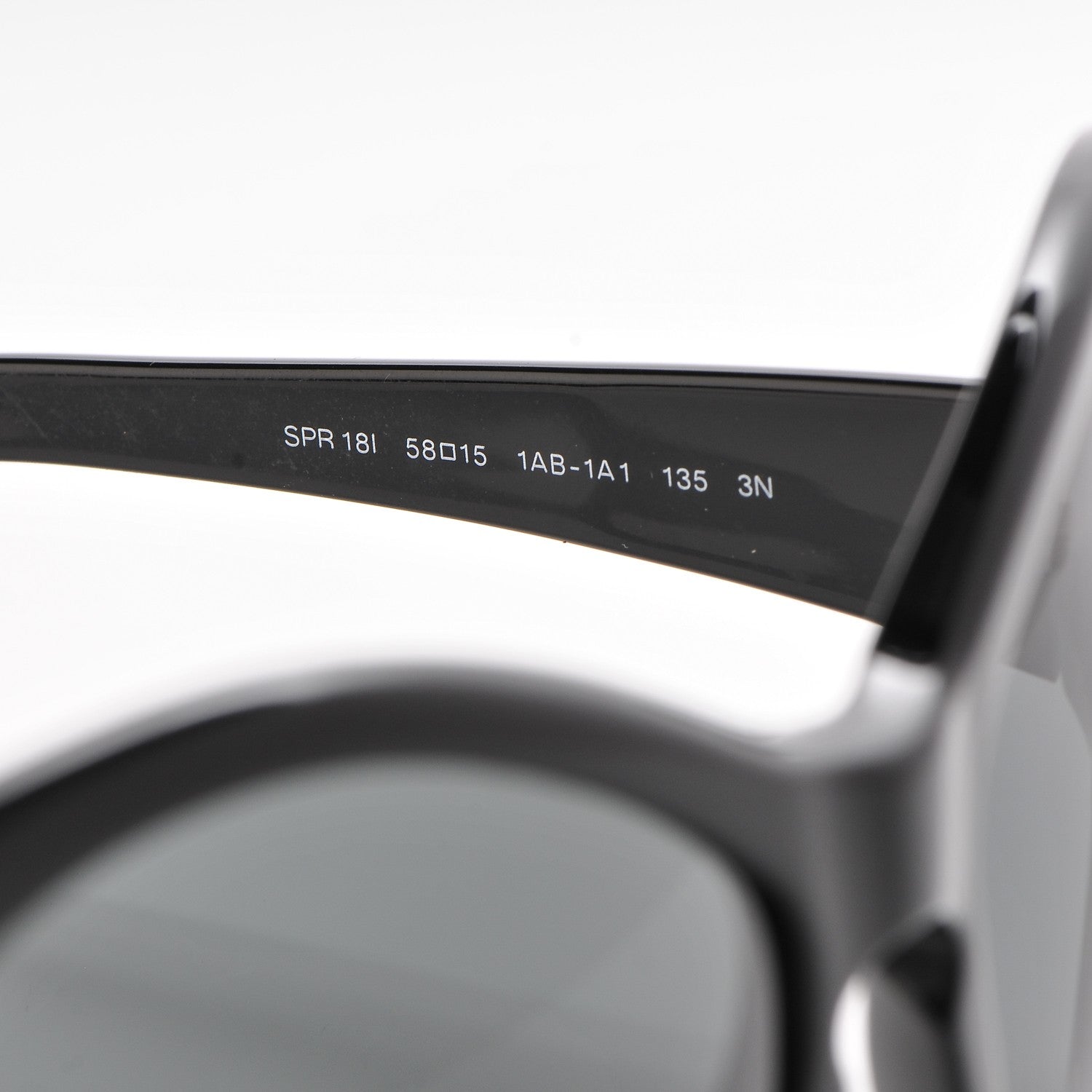 Prada Butterfly Frame Sunglasses SPR 18I Black 5 of 7