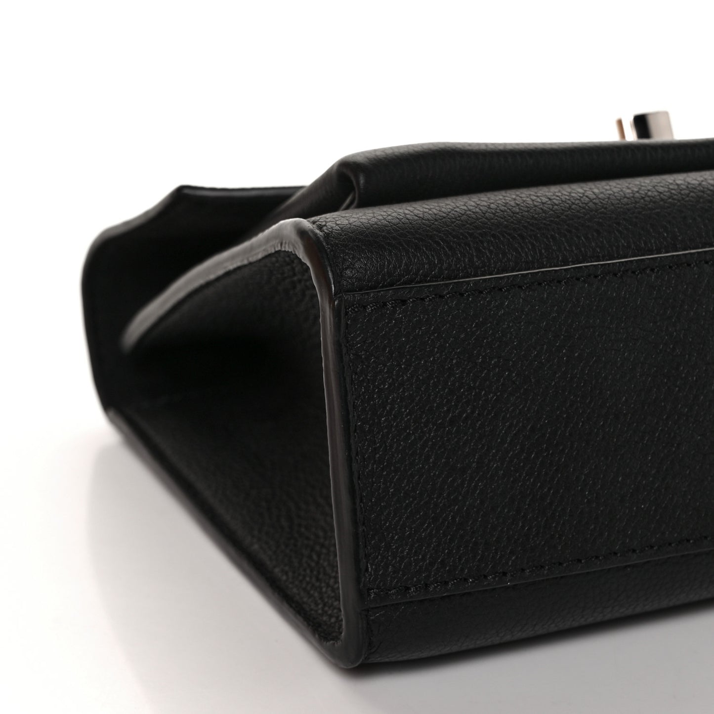 Soft Calfskin Mylockme Chain Bag BB Black