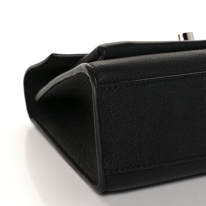 Louis Vuitton Soft Calfskin Mylockme Chain Bag BB Black 7 of 9