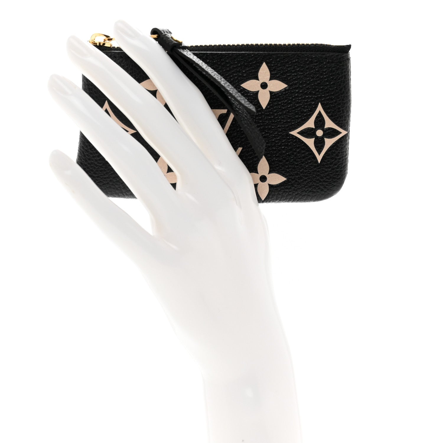 Louis Vuitton Empreinte Monogram Giant Key Pouch Black Beige 2 of 7