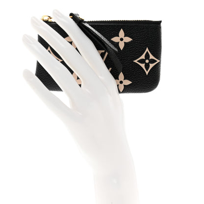 Louis Vuitton Empreinte Monogram Giant Key Pouch Black Beige 2 of 7