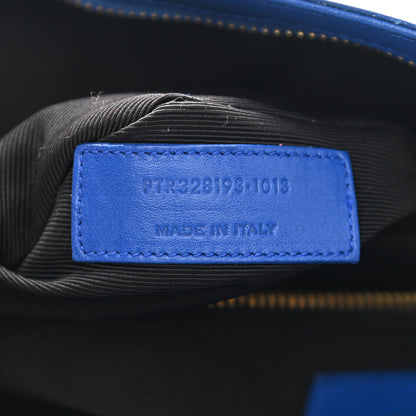 Saint Laurent Smooth Calfskin Letters Fold-Over Clutch Blue 8 of 8