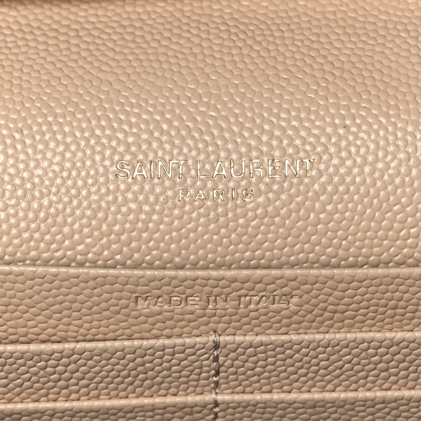 Grain De Poudre Matelasse Chevron Monogram Chain Wallet Nude Powder