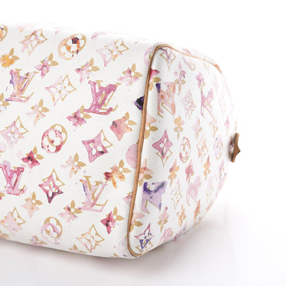 Louis Vuitton Watercolor Aquarelle Speedy 30 White 6 of 8