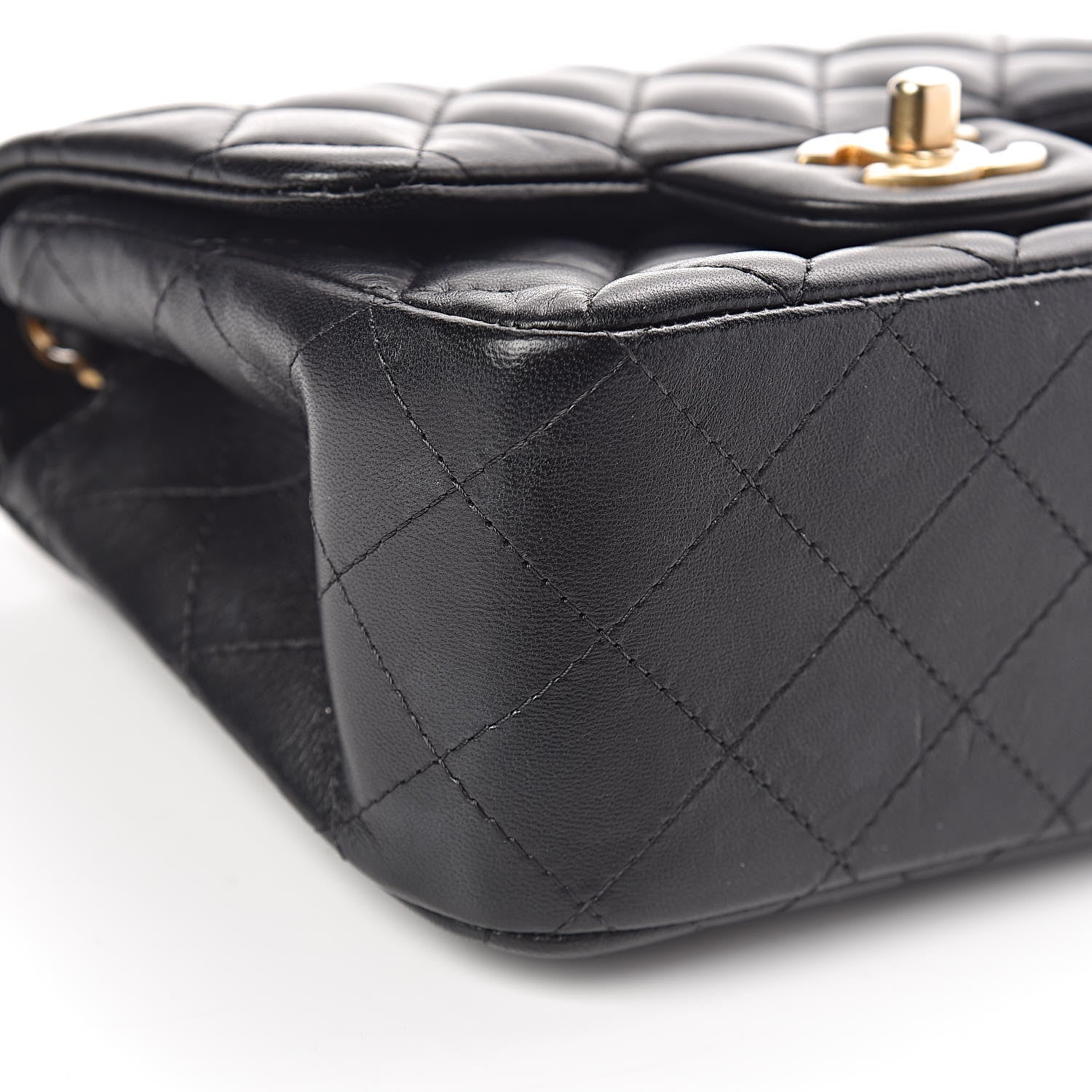 Chanel Lambskin Quilted Mini Square Flap Black 6 of 10
