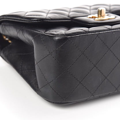 Chanel Lambskin Quilted Mini Square Flap Black 6 of 10