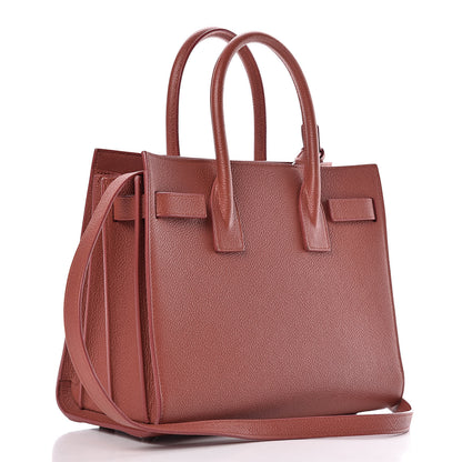 Saint Laurent Grained Calfskin Baby Sac De Jour Mystic Rose 3 of 16
