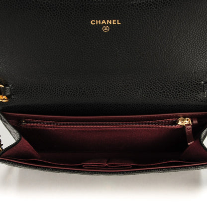 Chanel Caviar Quilted Wallet On Removable Chain Black 5 of 8