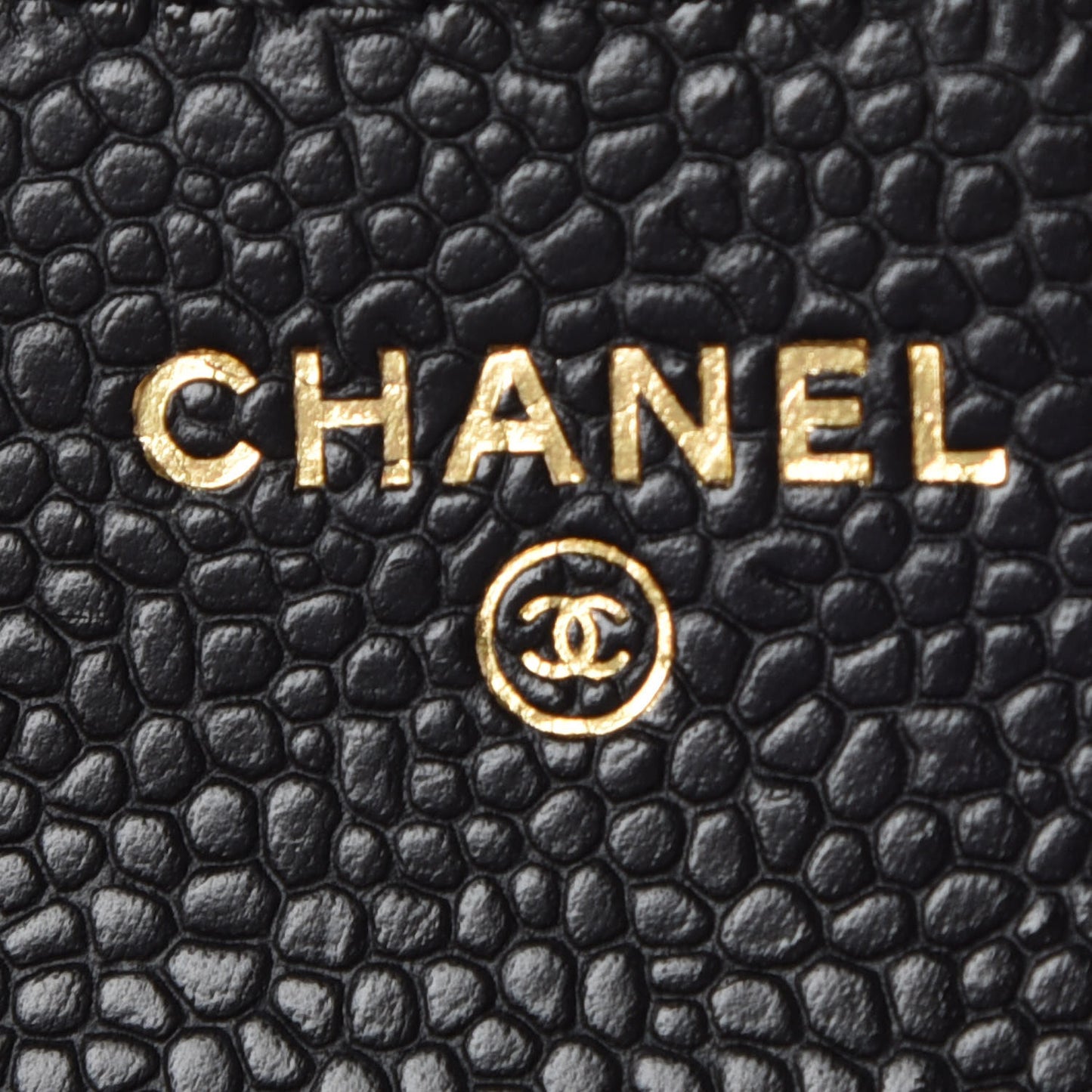 Caviar Quilted Compact Flap Wallet Black