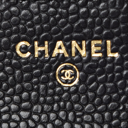 Chanel Caviar Quilted Compact Flap Wallet Black 6 of 9