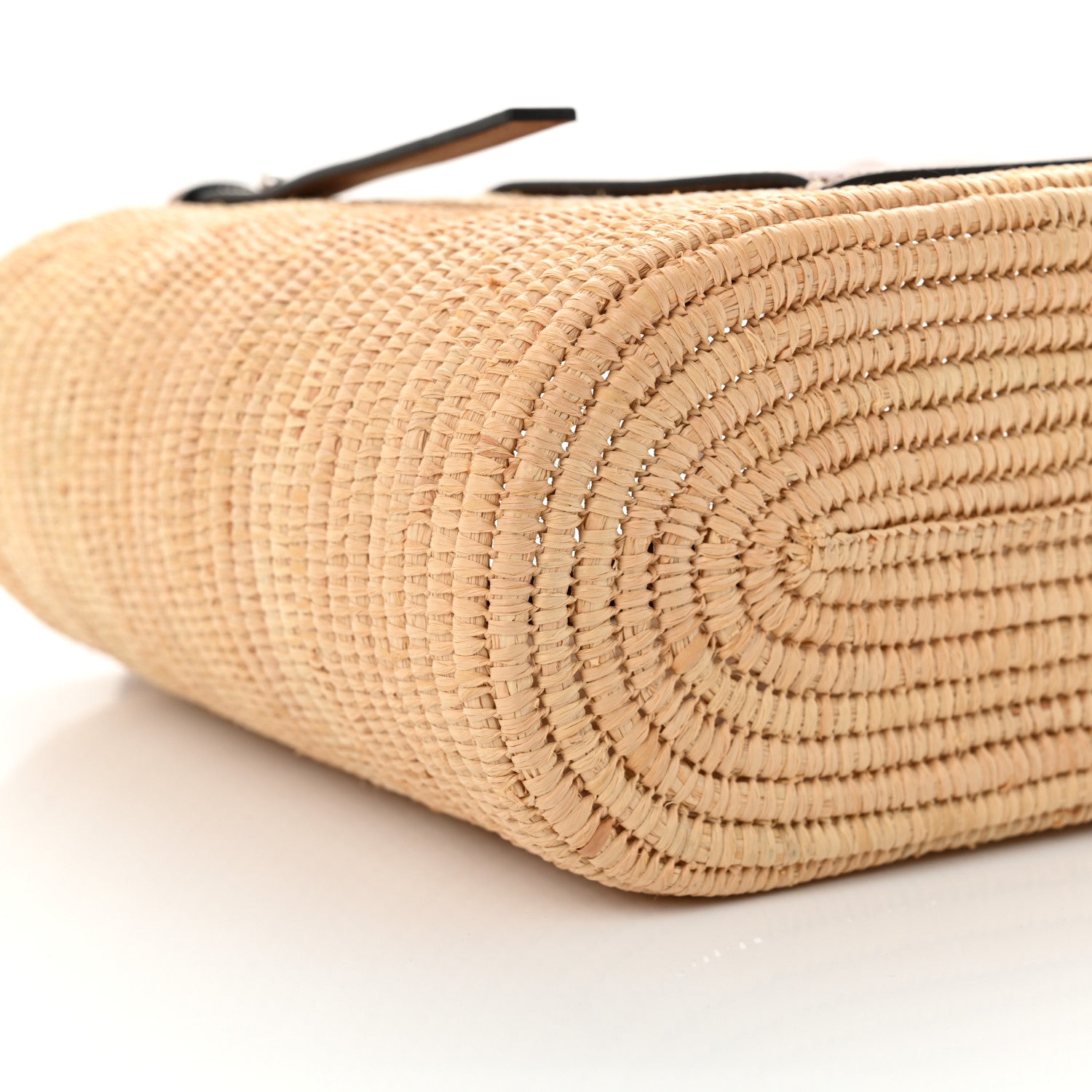 Loewe Raffia Small Square Basket Tote Bag Natural Tan 9 of 10