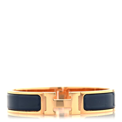 Hermes Enamel Narrow Clic Clac H Bracelet PM Ultramarine 1 of 4
