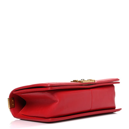 Chanel Lambskin Quilted Medium Boy Flap Red 4 of 10