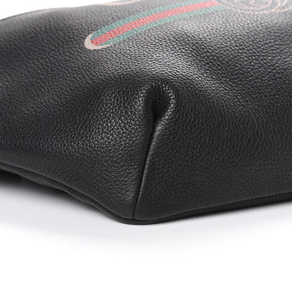 Gucci Grained Calfskin Logo Belt Bag Black 8 of 9