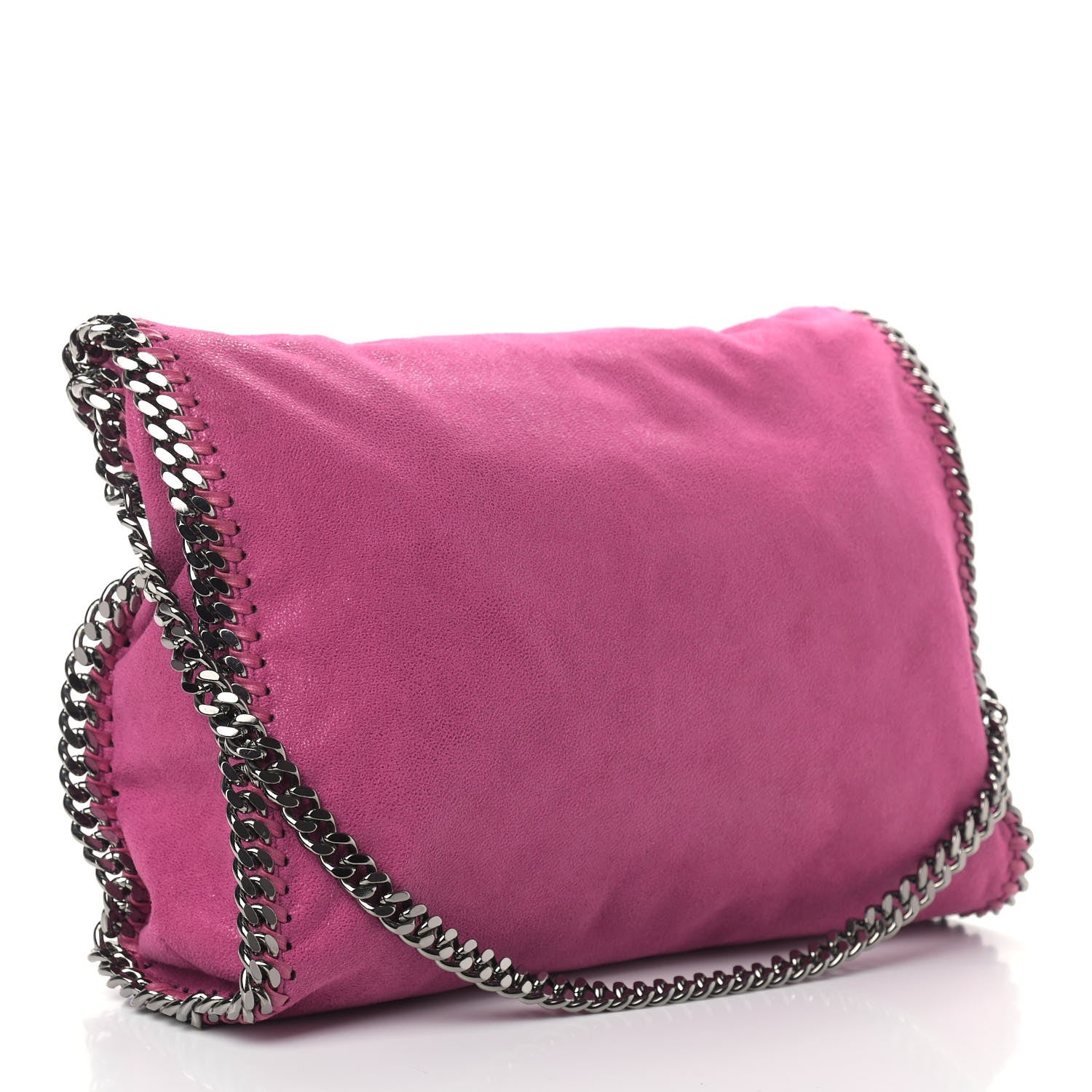 Stella McCartney Shaggy Deer Falabella Fold Over Tote Hot Pink 3 of 8