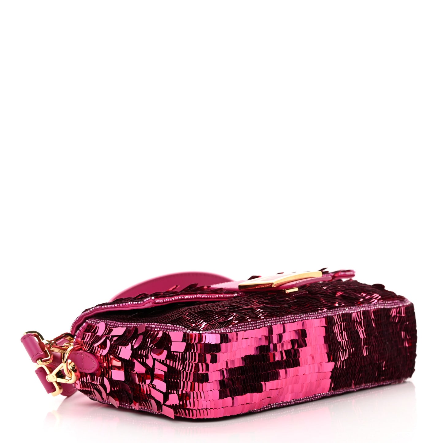 Sequin Paillettes Vitello Grace Sex and the City Baguette Ciclamino Pilar