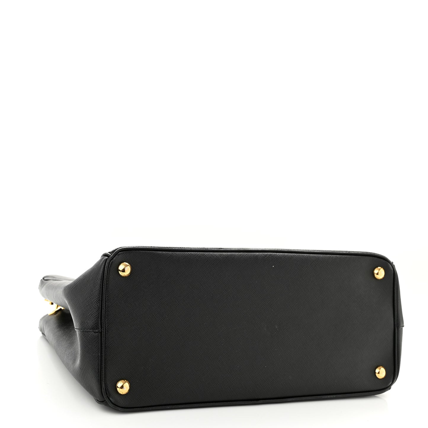 Saffiano Medium Galleria Double Zip Tote Black