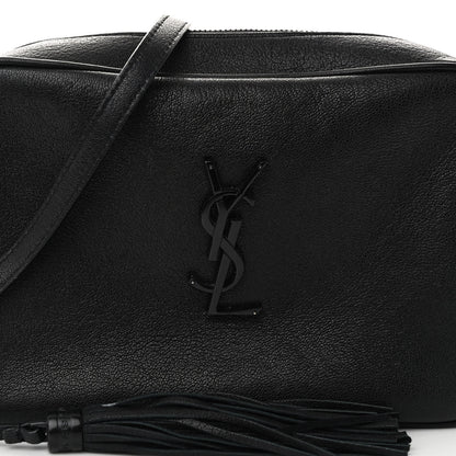 Saint Laurent Lambskin Monogram Small Lou Camera Bag Black 7 of 10