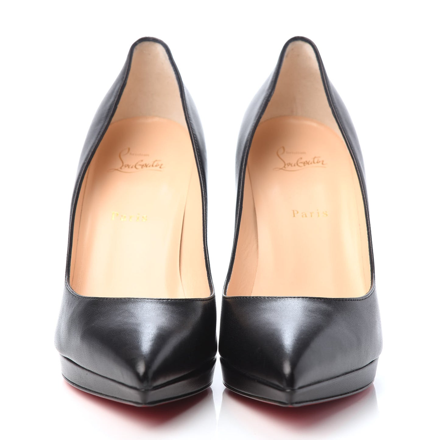 Shiny Nappa Pigalle Plato 100 Pumps 42 Black