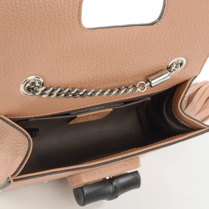 Gucci Calfskin Studded Small Miss Bamboo Shoulder Bag Camelia 5 of 7