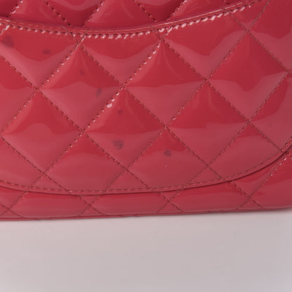 Chanel Patent Quilted Mini Square Flap Pink 10 of 13
