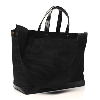 Tom Ford Canvas Calfskin Logo Tote Black 3 of 9