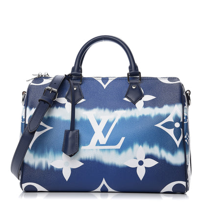 Louis Vuitton Monogram Escale Speedy Bandouliere 30 Blue 1 of 9
