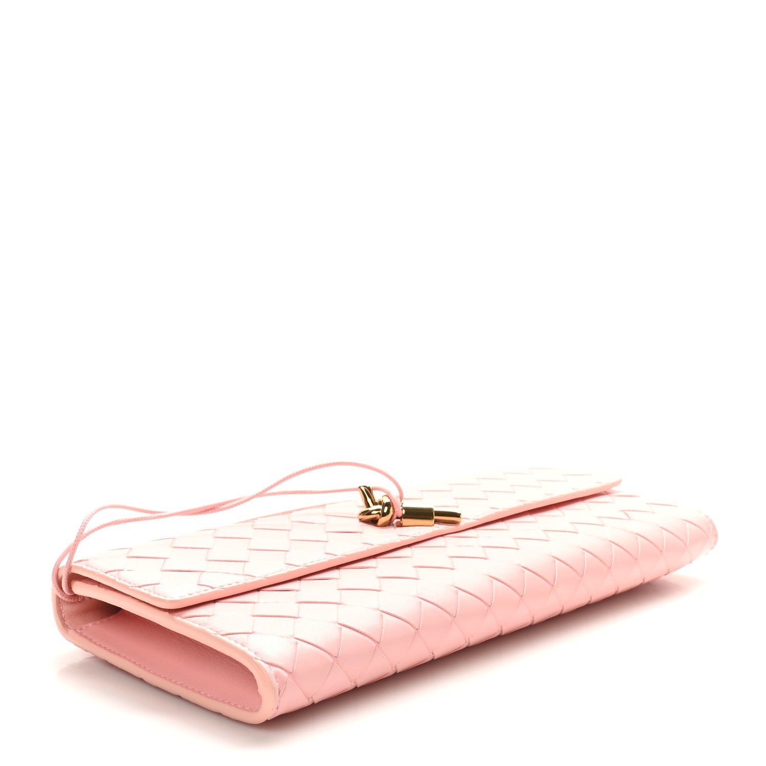Bottega Veneta Nappa Intrecciato Long Andiamo Top Handle Clutch Rose 4 of 7