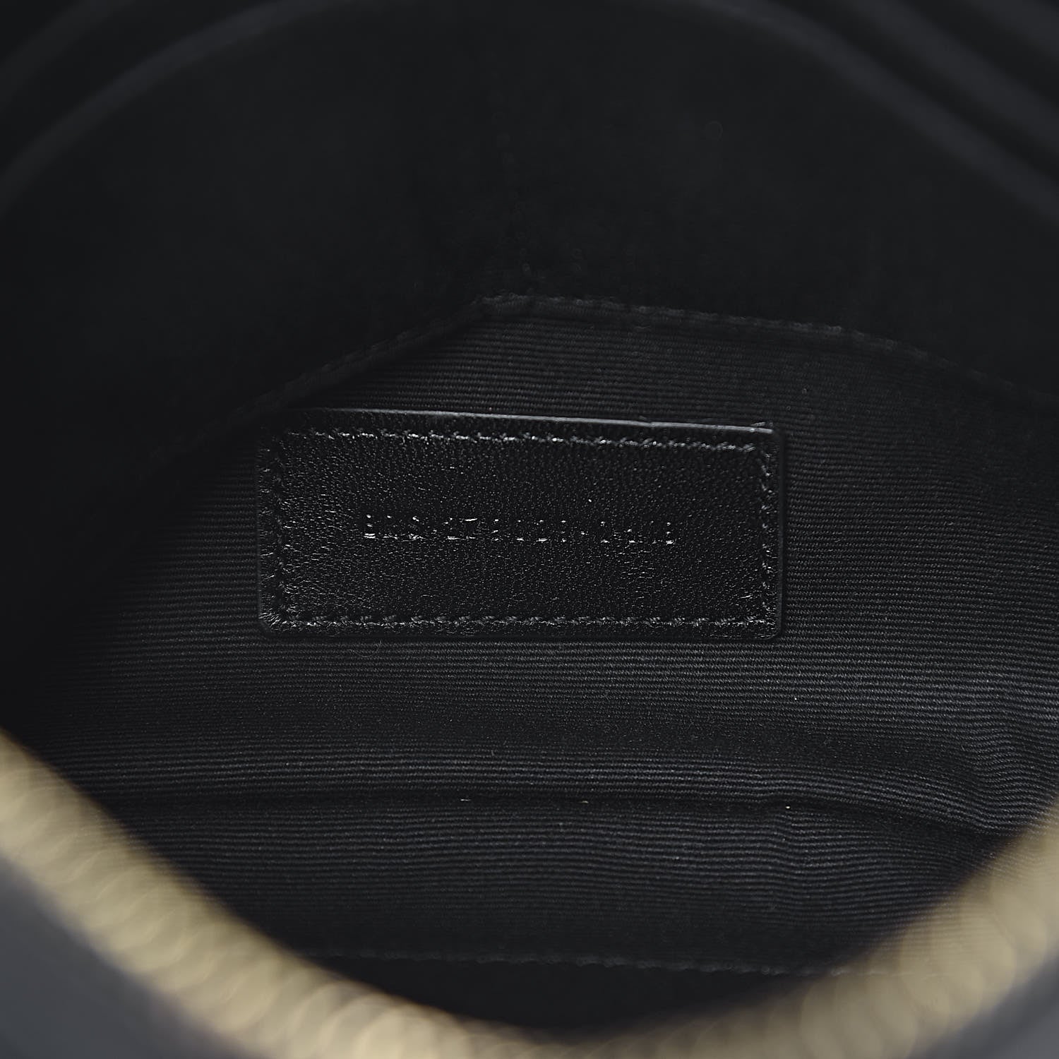 Saint Laurent Calfskin Matelasse Chevron Monogram A5 Wristlet Black 7 of 12