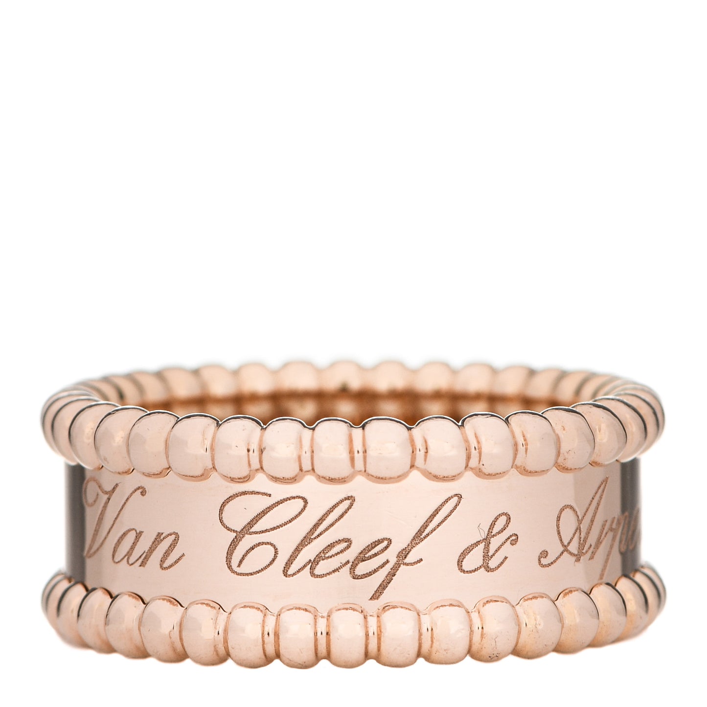 18K Rose Gold Perlee Signature Ring 50 5.25