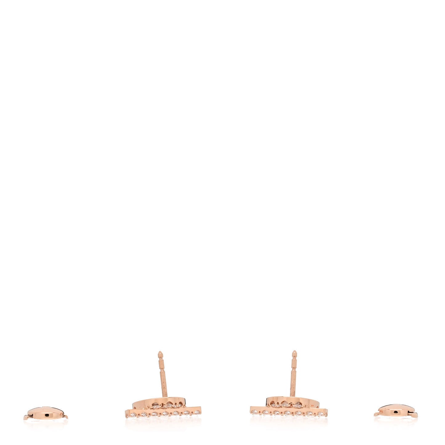 18K Rose Gold Diamond Finesse Earrings
